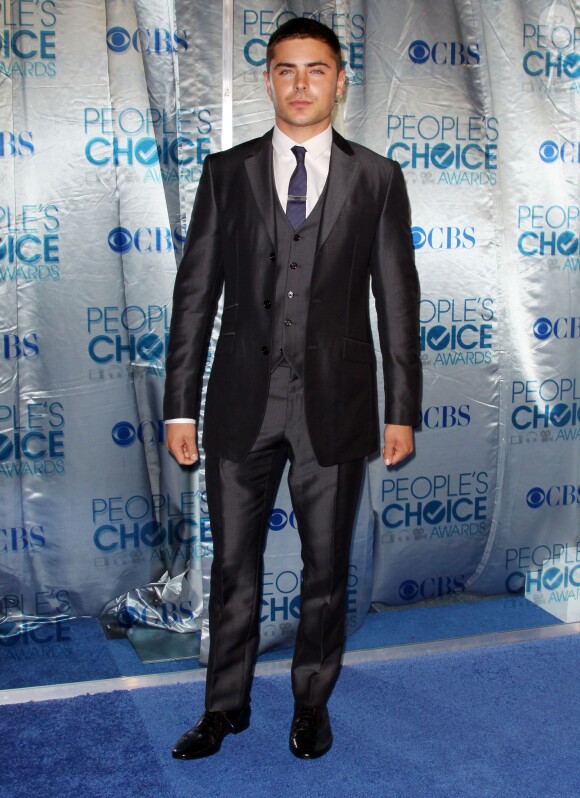 Zac Efron lors des People's Choice Awards à Los Angeles, le 5 janvier 2010