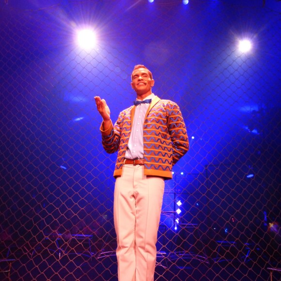 Exclusif - Kevin Sagau, lors du spectacle Ecris l'histoire à l’occasion des 30 ans du cirque Arlette Gruss à Gassin, le 15 juillet 2015.