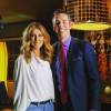 Céline Dion et Joe Fryer de l'émission NBC Nightly News, le 18 juillet 2015