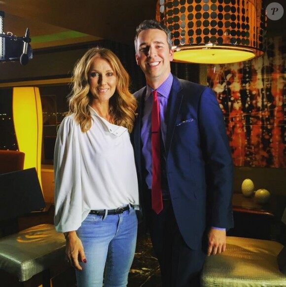 Céline Dion et Joe Fryer de l'émission NBC Nightly News, le 18 juillet 2015