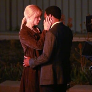 Nicole Kidman et Chiwetel Ejiofor sur le tournage du film "The Secret in Their Eyes" à Los Angeles, le 10 mars 2015. 