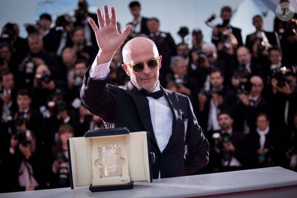 Jacques Audiard (Palme d'Or pour le film "Dheepan") - Photocall de la remise des palmes du 68e Festival du film de Cannes, le 24 mai 2014. 
