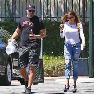 Exclusif - Sofia Vergara et Joe Manganiello achètent des beignets à Los Feliz Le 25 Juillet 2015