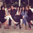  Kim Kardashian, Kendall, Bruce et Kylie Jenner, Kourtney et Khloé Kardashian. Photo publiée en janvier 2015. 