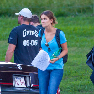 Emily Thomas, l'assistante de Tom Cruise, sur le tournage de Mena à Jasper, le 4 juin 2015.