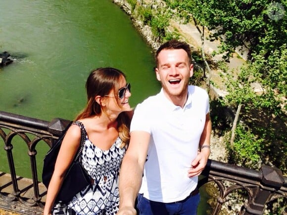 Emily Thomas avec son boyfriend Alex Roberts à Rome (photo postée le 21 avril 2015)