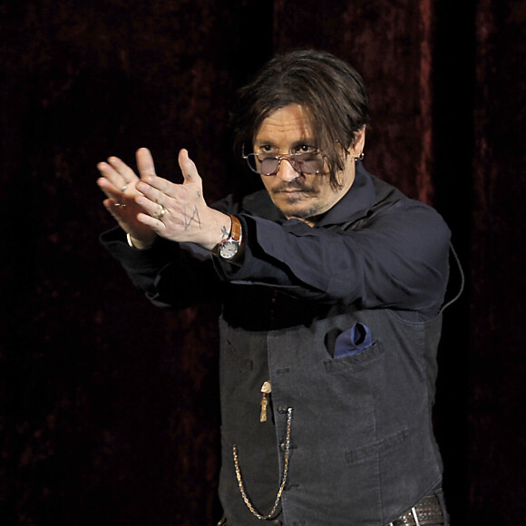 Johnny Depp - Avant-première du film "Charlie Mortdecai" à Berlin, le 18 janvier 2015.