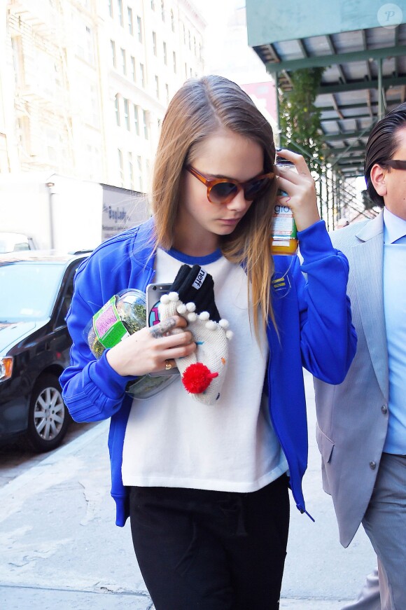 Cara Delevingne à New York le 22 juillet 2015.