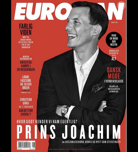 Le prince Joachim de Danemark fait la couverture du magazine danois Euroman, numéro d'août 2015, et y évoque notamment sa vie de famille. Son divorce, son remariage, ses enfants...