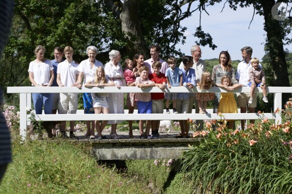 La famille royale danoise à Grasten en juillet 2014.