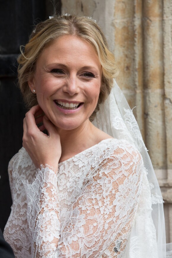 Exclusif - Mariage civil et religieux de Julie Taton et Harold Van Der Straten, à l'hôtel de ville de Bruxelles et à l'église Notre-Dame du Sablon. Belgique, Bruxelles, 2 mai 2015.