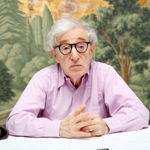 Woody Allen en conférence de presse pour le film "Irrational Man" au London Hotel à New York le 25 juillet 2015.