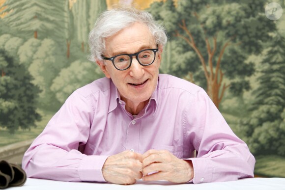 Woody Allen en conférence de presse pour le film "Irrational Man" au London Hotel à New York le 25 juillet 2015.