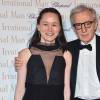 Woody Allen et sa femme Soon-Yi - Soirée du film "L'homme irrationnel" de Woody Allen sur la plage du Martinez lors du 68e festival international du film de Cannes le 15 mai 2015.