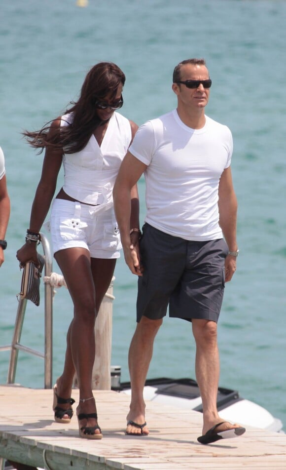 Vladimir Doronin et Naomi Campbell en 2010 à Saint-Tropez