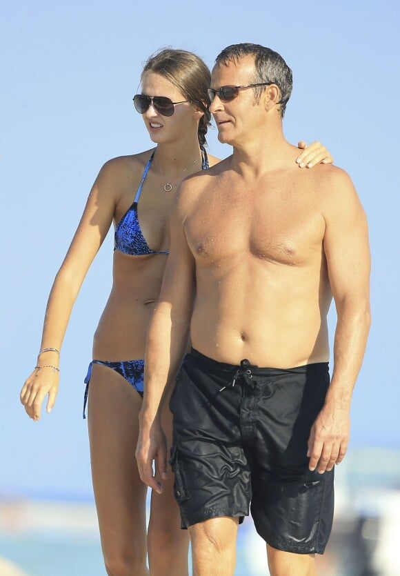 Exclusif - Vladimir Doronin et sa nouvelle compagne passent leurs vacances à Ibiza. Le 18 juillet 2015