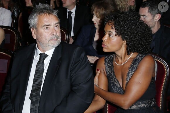 Luc Besson et sa femme Virginie Silla - 40e cérémonie des César au théâtre du Châtelet à Paris, le 20 février 2015.