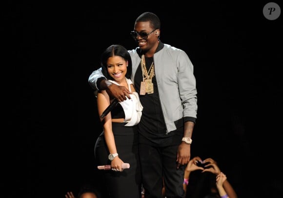 Nicki Minaj, left, and Meek Mill perform at the BET Awards at the Microsoft Theater on Sunday, June 28, 2015 in Los Angeles, CA, USA. Photo by Frank Micelotta/PictureGroup/ABACAPRESS.COM29/06/2015 - Los Angeles