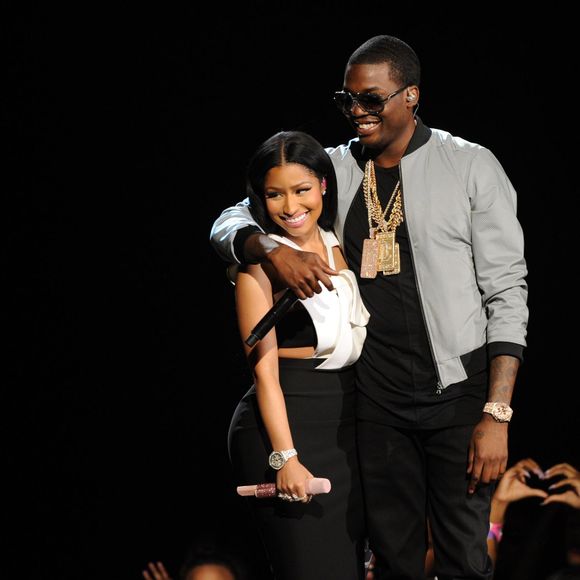 Nicki Minaj, left, and Meek Mill perform at the BET Awards at the Microsoft Theater on Sunday, June 28, 2015 in Los Angeles, CA, USA. Photo by Frank Micelotta/PictureGroup/ABACAPRESS.COM29/06/2015 - Los Angeles