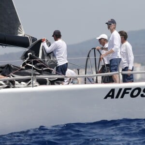 Le roi Felipe VI d'Espagne a participé à la 34e Copa del Rey le 5 août 2015 à Palma de Majorque, quelques heures avant la grande réception organisée au palais royal de la Almudaina.