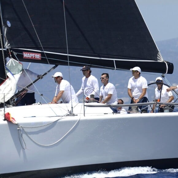 Le roi Felipe VI d'Espagne a participé à la 34e Copa del Rey le 5 août 2015 à Palma de Majorque, quelques heures avant la grande réception organisée au palais royal de la Almudaina.