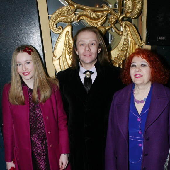 Capucine Ackermann, Morgan Ackermann et Pascale Ackermann, au Théâtre Daunou à Paris, le 2 décembre 2013.