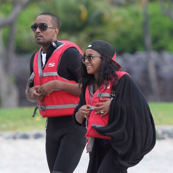 Bobbi Kristina Brown et son petit-ami Nick Gordon en vacances à Hawaii pour les besoins de leur télé-réalité le 18 septembre 2012