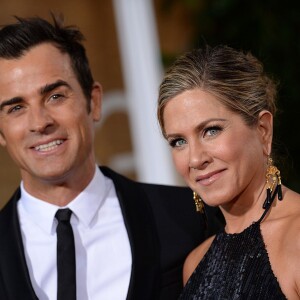 Jennifer Aniston et Justin Theroux à Beverly Hills, Los Angeles, le 11 janvier 2015.