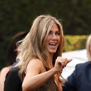 Jennifer Aniston à Calabasas, Los Angeles, le 25 janvier 2015.