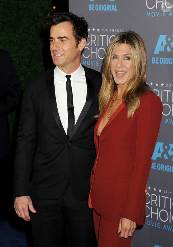Jennifer Aniston et Justin Theroux à Los Angeles, le 15 janvier 2015.