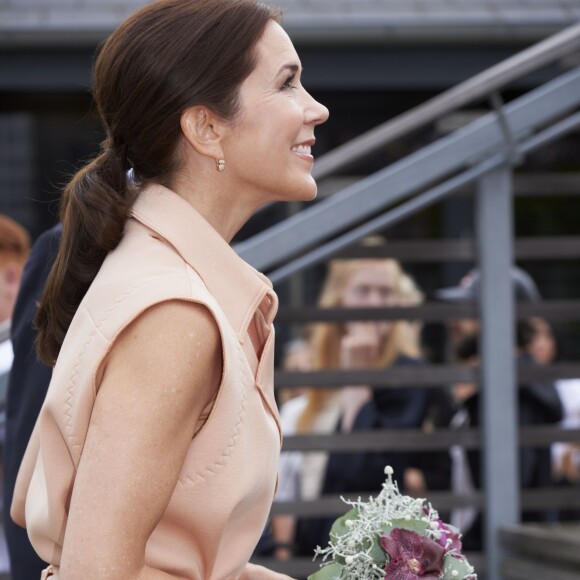 La princesse Mary de Danemark présidait le 7 août 2015 le défilé et la remise de prix du Designers' Nest lors de la Fashion Week d'été de Copenhague.