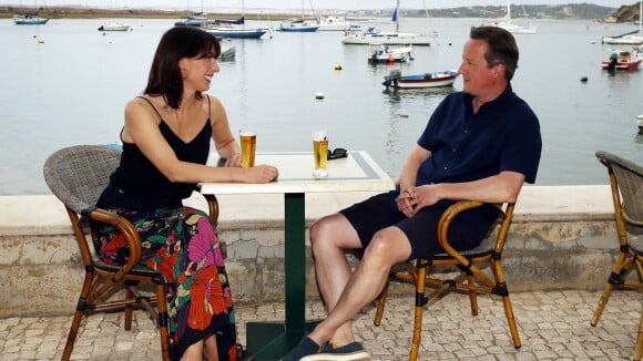 David Cameron et Samantha : Leurs photos de vacances en Algarve font sourire...