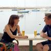 David Cameron et son épouse Samantha posant pour la presse le 8 août 2015 à Alvor, dans l'Algarve au Portugal, pour la presse.