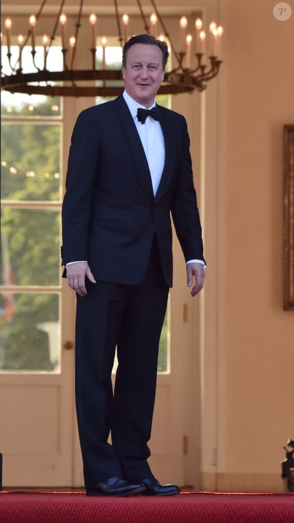 David Cameron au dîner d'Etat au château Bellevue à Berlin le 24 juin 2015