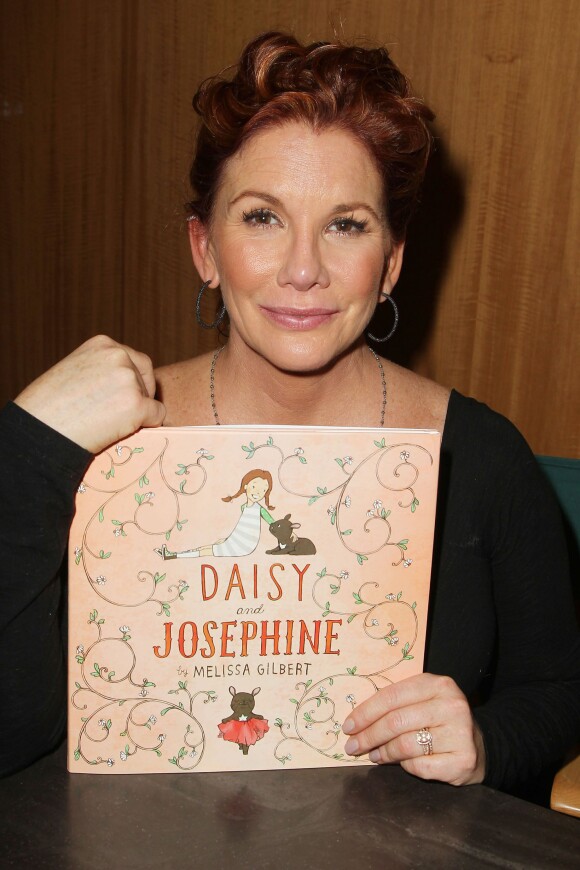 Melissa Gilbert en promo pour son livre Daisy And Josephine chez Barnes & Noble à New York, le 21 janvier 2014