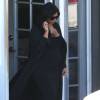 Kim Kardashian, enceinte, quitte un studio à Los Angeles, le 11 août 2015.