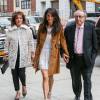 Amal Alamuddin Clooney et ses parents Ramzi et Bariaa Alamuddin à New York, le 1er mai 2015.