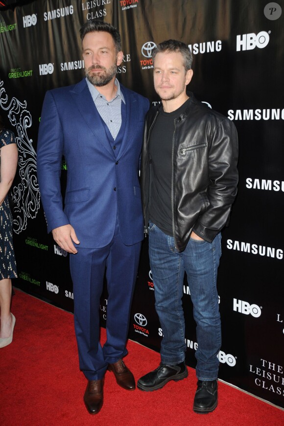 Ben Affleck, Matt Damon à Los Angeles, le 10 août 2015