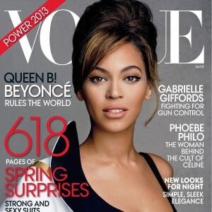 Beyoncé en couverture du magazine Vogue. Numéro de mars 2013.