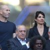 Zinédine Zidane et sa femme Véronique au Stade de France pour la rencontre France - Belgique à Saint-Denis le 7 juin 2015