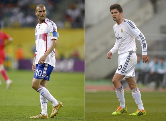 Enzo Zidane et son père Zinedine Zidane