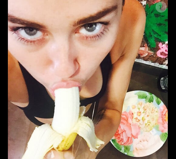 Miley Cyrus a ajouté une photo à son compte Instagram au mois d'août 2015.