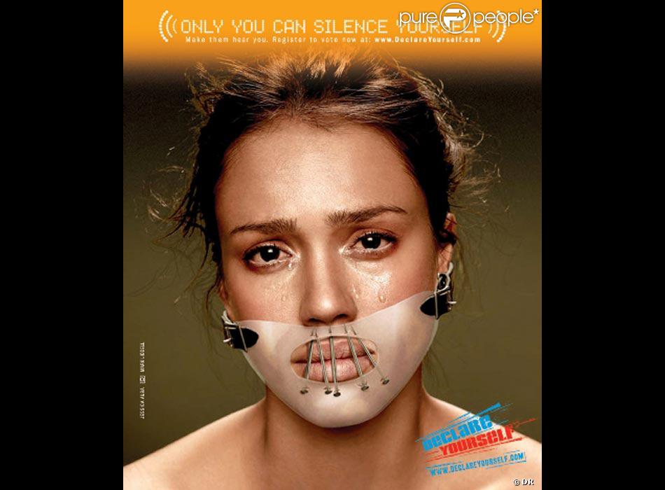 Jessica Alba Pour La Campagne Publicitaire De Declare Yourself Purepeople