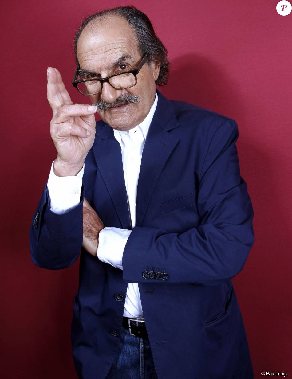 Le comédien Gérard Hernandez, à Paris, le 9 avril 2015. Purepeople