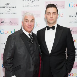 Mitch Winehouse et Reg Traviss à la soirée "Amy Winehouse Foundation Ball" à Londres, le 18 novembre 2014.
