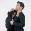 Exclusif - Exclusif - Anggun et Vincent Niclo - Tournage du clip de la chanson "Pour une fois" avec Vincent Niclo et Anggun, 3ème single extrait de l'album "Ce que je suis" le 11 mars 2015. 