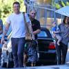 Exclusif - Megan Fox et son mari Brian Austin Green et leur fils se promènent à Los Angeles Le 26 septembre 2014