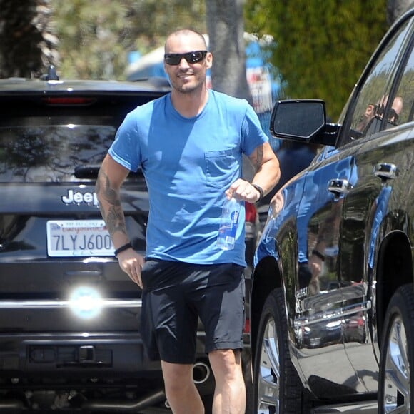 Brian Austin Green à la sortie de son cours de gym à Los Angeles, le 3 août 2015.  