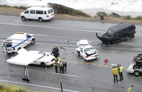 Bruce Jenner est à l'origine d'un accident de voiture à Malibu, Los Angeles, le 7 février 2015 