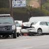 Bruce Jenner est à l'origine d'un accident de voiture à Malibu, Los Angeles, le 7 février 2015 